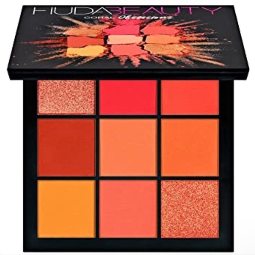 🌿 HUDA BEAUTY Coral Obsessions Palette - Picture 12 of 12